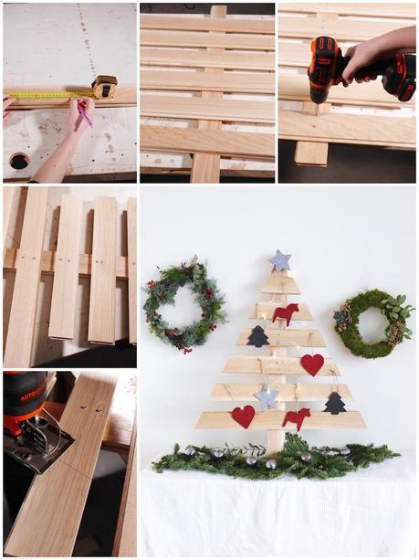 Upcycling : DIY sapin de Noël en bois parquet