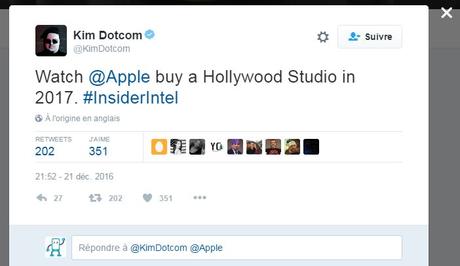 Apple pourrait racheter un studio hollywoodien en 2017