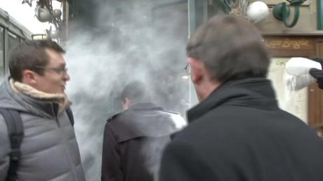 Valls enfariné à Strasbourg