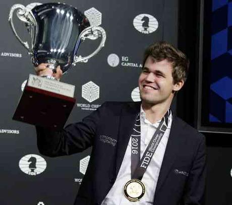 Magnus Carlsen conserve son titre de champion du monde d'échecs à New York - Photo © Justin Lane