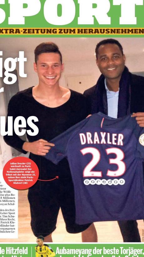 [SPORT – FOOT / TRANSFERTS] : C’est officiel, Julian Draxler débarque au PSG !