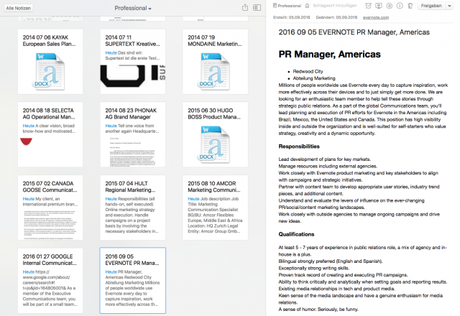Comment gérer la recherche d'emploi avec l'App Evernote sur iPhone