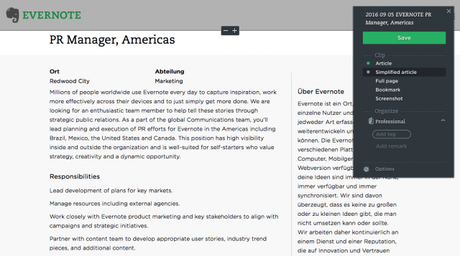 Comment gérer la recherche d'emploi avec l'App Evernote sur iPhone