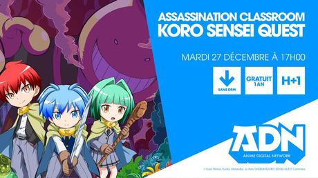 L’animé Assassination Classroom – Koro Sensei Quest en simulcast chez ADN