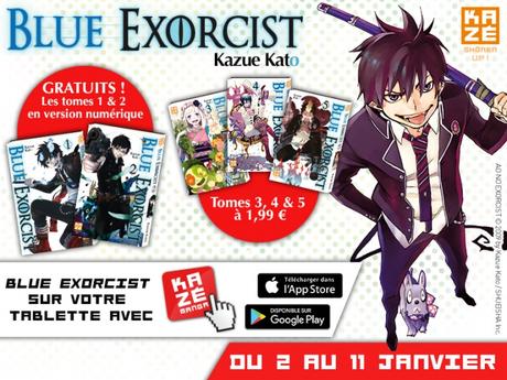 Kazé offre les deux premiers tomes de Blue Exorcist