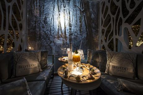 Le Bar éphémère du Royal Monceau Raffles Paris : Jardin d’Hiver Belvedere vodka