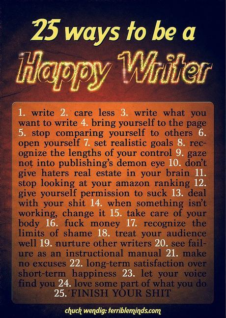 25 ways happy writer