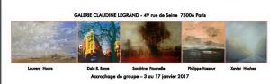 Galerie Claudine LEGRAND  un accrochage de groupe :03 au 17 Janvier 2017