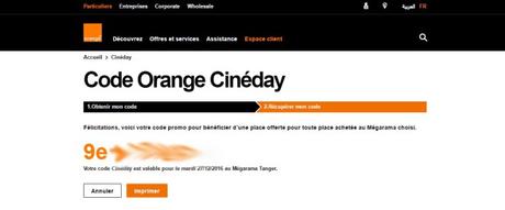 Orange Cineday Comment ça marche : Une place gratuite au cinéma