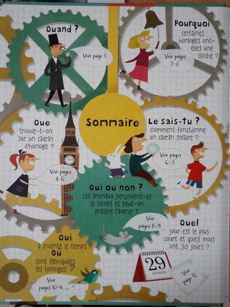 Mon livre des questions-réponses – Le temps qui passe. Usborne – 2016 (Dès 4 ans)