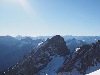 Les Alpes vues du haut du Karwendelbahn à Mittenwald