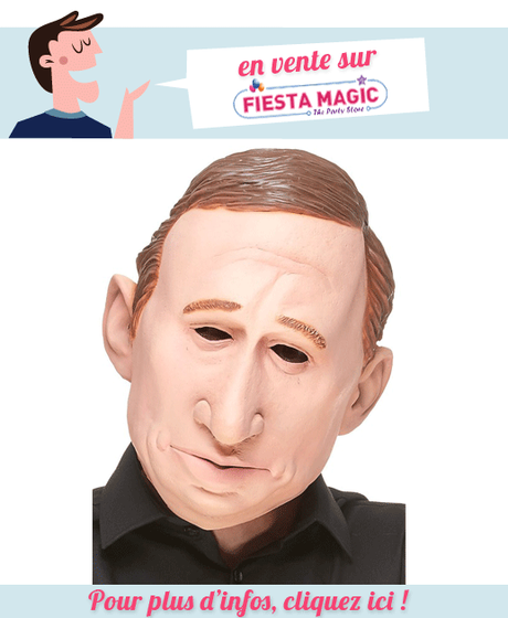 Masque Vladimir Poutine en latex
