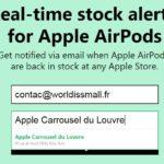 AirPods : soyez alerté de leur disponibilité en Apple Store
