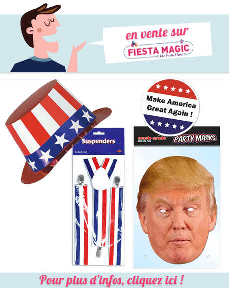 Kit déguisement Donald Trump