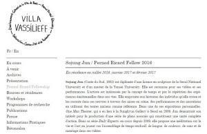 Villa Vassilieff vernissage le 14 Janvier 2017 exposition Sojung JUN