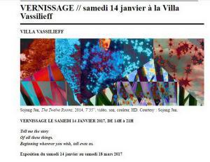 Villa Vassilieff vernissage le 14 Janvier 2017 exposition Sojung JUN