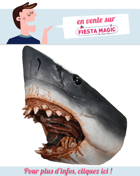 Masque requin en latex