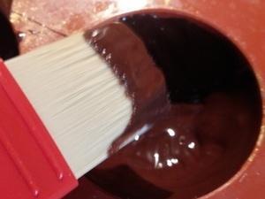 Dômes en chocolat à la mousse de marron Les dômes cliquer sur les photographies pour agrandir