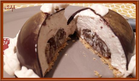 Dômes en chocolat à la mousse de marron Dômes en chocolat à la mousse de marron