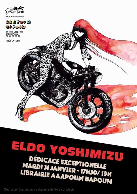 Eldo YOSHIMIZU (Ryuko) en dédicace à la librairie parisienne Aaapoum Bapoum Dédicace Eldo Yoshimizu