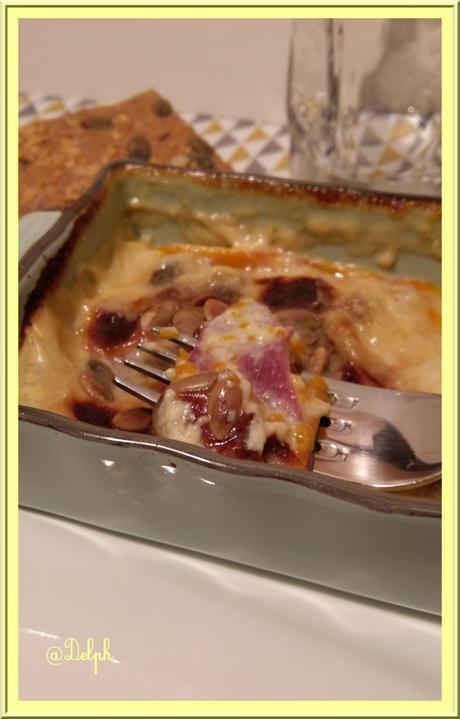 Gratin de Potimarron au magret de canard et Chèvre