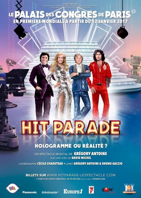  HIT PARADE Le Spectacle musical avec Claude François, Dalida, Mike Brant...Au Palais des Congrès de Paris dès le 12 janvier 2017