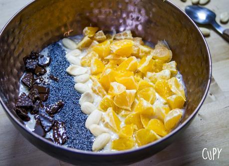 Histoire & recette du Porridge aux amandes chocolat clémentine pavot Histoire & recette du Porridge aux amandes chocolat clémentine pavot