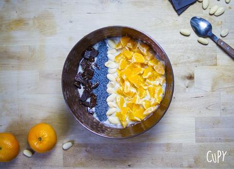 Histoire & recette du Porridge aux amandes chocolat clémentine pavot Histoire & recette du Porridge aux amandes chocolat clémentine pavot