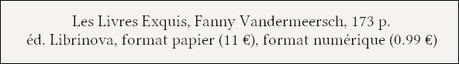 [Chronique] Les Livres Exquis - Fanny Vandermeersch