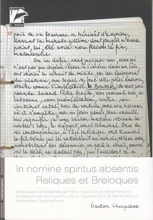 In nomine spiritus absentis - Reliques et breloques, de Gaston Cherpillod