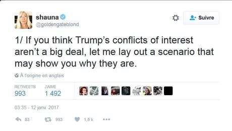 Trump et les conflits d'intérêt
