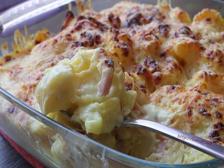Gratin de pommes de terre aux lardons