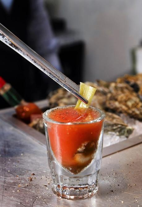 ISTR Oyster Shot cokctail vodka tomate huître ISTR Oyster Shot cokctail vodka tomate huître