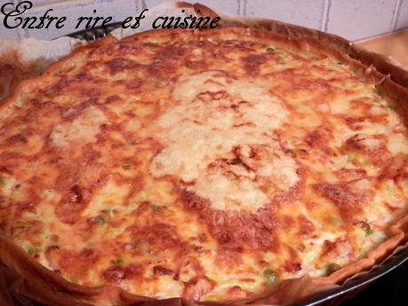 Quiche terre-mer aux poireaux {fond de frigo}