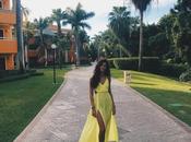 Yellow beach dress