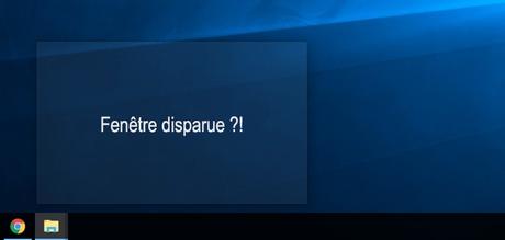 Comment faire réapparaître la fenêtre d’un logiciel Windows qui a disparu