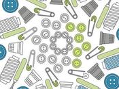 coloriage deux mandalas thème couture télécharger