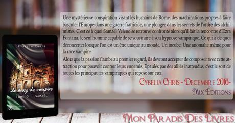 Le Sang du Vampire #3 : Samaël – Cybelia Chris