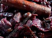 Chou rouge braisé épices Spiced braised cabbage