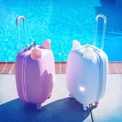 Cette valise avec des oreilles et des pattes de chat devrait en faire craquer plus d’un !