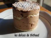 entremet chocolat pêches