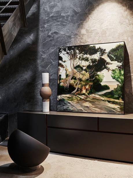 un loft cosy comme une galerie d'art