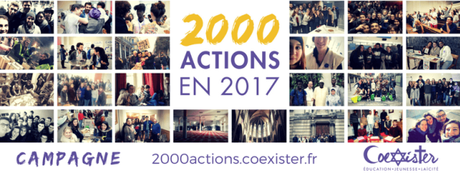 2000 actions pour “Coexister” en 2017