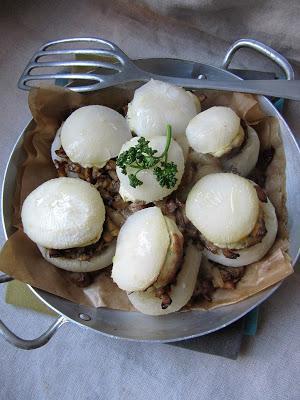 Navets farcis aux champignons Navets farcis aux champignons
