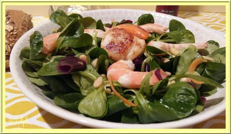 Salade de mâche de la mer