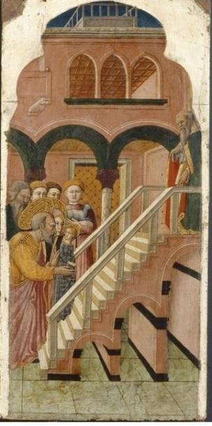 Francesco de Rimini 1440-450 Louvre Paris Presentation de la Vierge au Temple 1