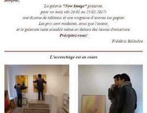 Galerie New Image exposition Frederic BELAUBRE « Transparence » 26 Janvier au 15 Février 2017