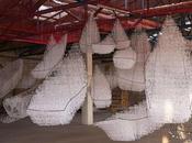 Exposition Where going?*, Chiharu Shiota Marché Paris