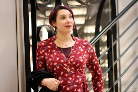 La fiancée du Mekong a rendez vous au Passage Pommeraye blog-mode-nantes-robe-portefeuille-rouge-imprimee-fiancee-du-mekong