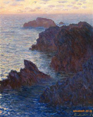 Monet, Port-Dormois, belle île, 1886
